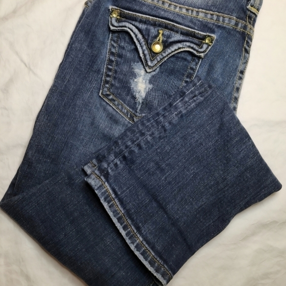 Vintage Rhinestone Skinny Jeans - Picture 3 of 11